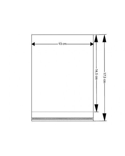 PP ragasztócsíkos celofán tasak jellegű BOPP tasak 13x14,5cm | Mimib