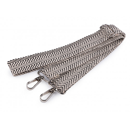 Textil táskapánt / táska heveder karabinerrel szélessége 3,8 cm | Mimib