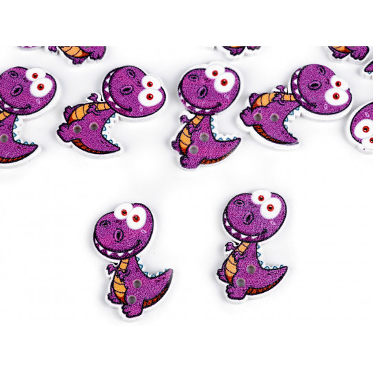 Dekorációs fa gomb majom, dinó, madárka | Mimib