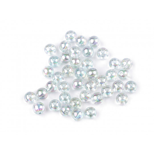 Szivárvány műanyag gyöngyök Ø8 mm | Mimib