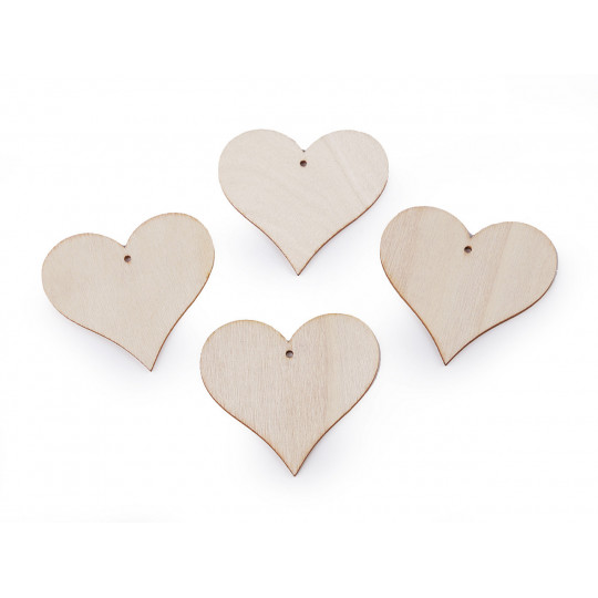 Fa virág, szív, csepp akasztató / festhető | Mimib