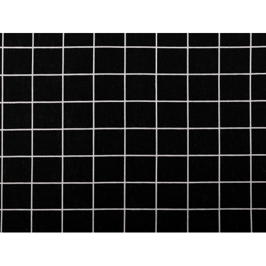 Pamut folyóméter / lenvászon imitáció vastagabb kockamintás | Mimib