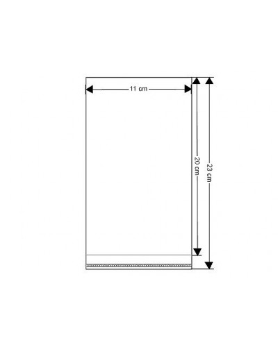 PP ragasztócsíkos celofán tasak jellegű BOPP tasak 11x20 c | Mimib