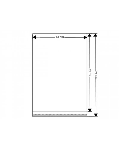 PP ragasztócsíkos celofán tasak jellegű BOPP tasak 13x20 cm | Mimib