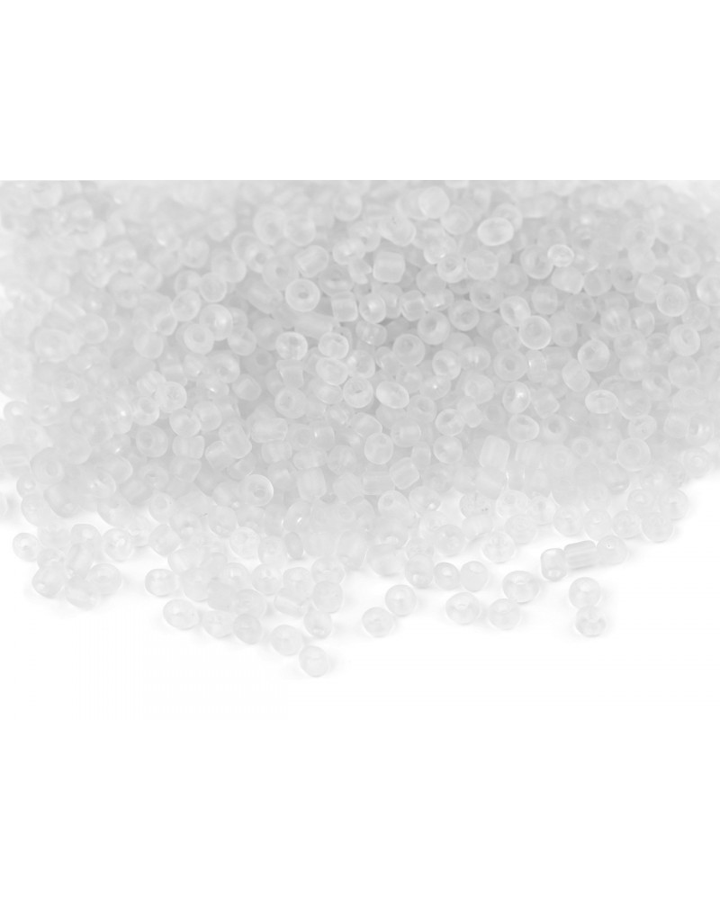 Rokajl 12/0 - 2 mm transparent frosted | Mimib
