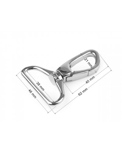 Fém karabiner furat 38 mm | Mimib