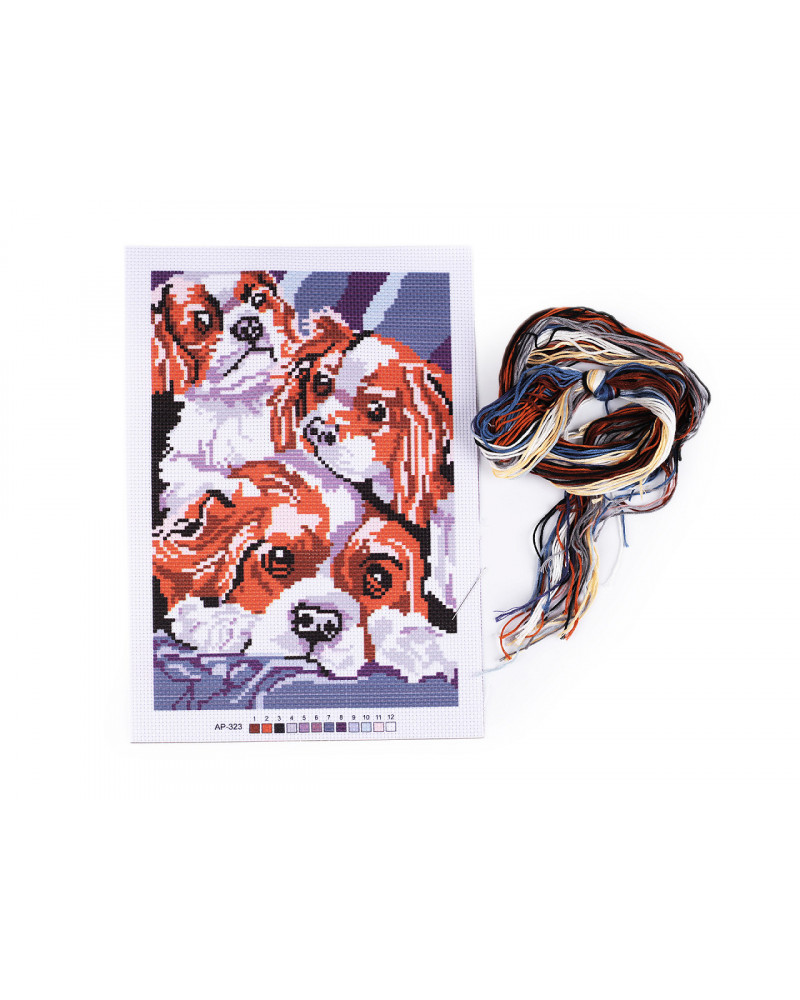 Hímző készlet - előke, tű, moulin | Mimib