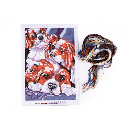 Hímző készlet - előke, tű, moulin | Mimib