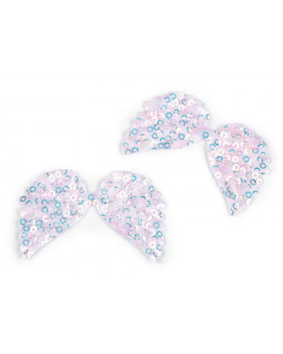 Szárny aplikáció flitterrel / félkésztermék angyal készítéshez | Mimib