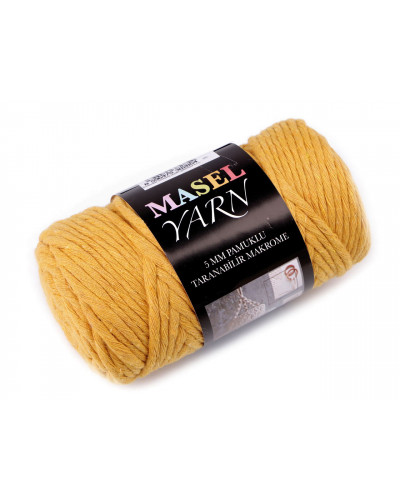 Újjrahasznosított pamut fonal macrame Ø5 mm | Mimib