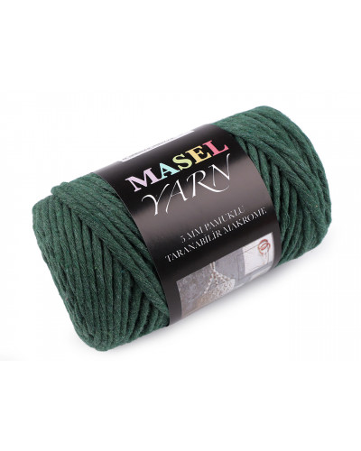 Újjrahasznosított pamut fonal macrame Ø5 mm | Mimib