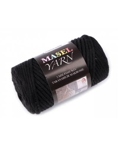 Újjrahasznosított pamut fonal macrame Ø5 mm | Mimib