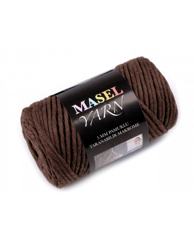 Újjrahasznosított pamut fonal macrame Ø5 mm | Mimib