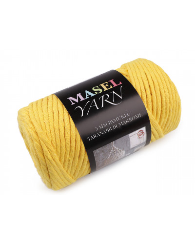 Újjrahasznosított pamut fonal macrame Ø5 mm | Mimib