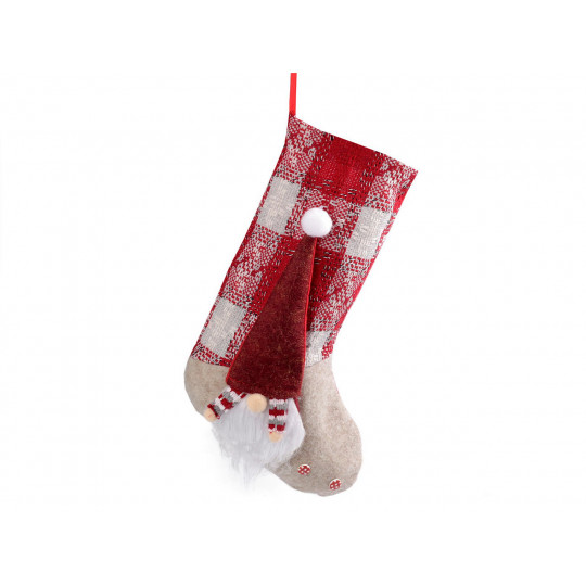 Mikulás csizma / karácsonyi zoknyi 24x44 cm | Mimib