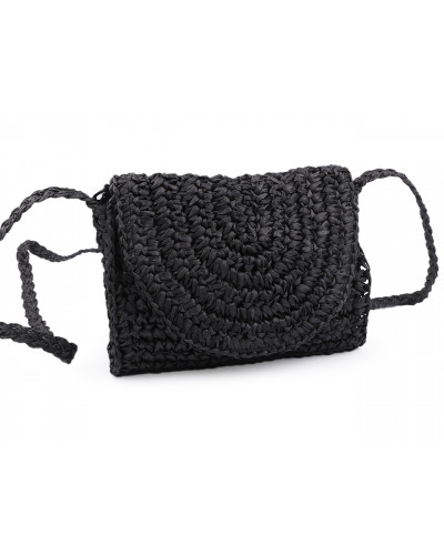 Horgolt rafia táska  - lyco crossbody 16x21 cm | Mimib