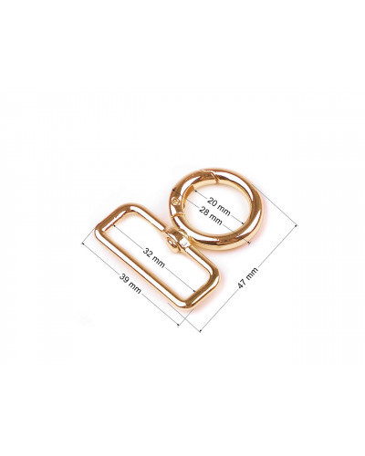 Fém karabiner búlytató 32 mm | Mimib