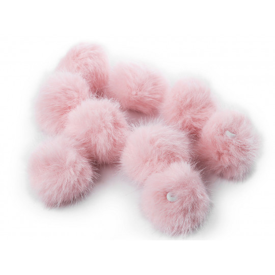 Szőrme bolyt pánttal Ø4,5 cm | Mimib