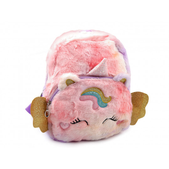 Gyerek táska egyszarvú plüss 28x32 cm | Mimib
