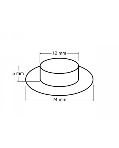 Ringli alátéttel  belső Ø12 mm / külső Ø24 mm | Mimib