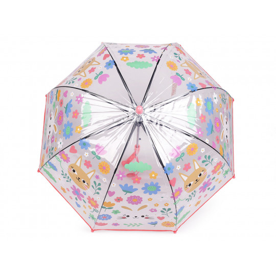 Gyerek átlátszó kilövős esernyő | Mimib