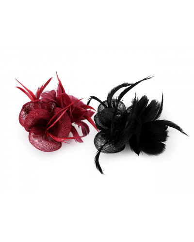 Fascinator / virág bross tollal | Mimib