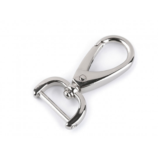 Fém karabiner csavaros bújtatóval 19 mm | Mimib