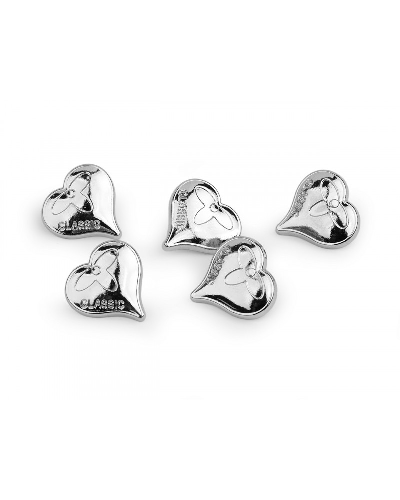 Fém gomb szív 24", 28" | Mimib