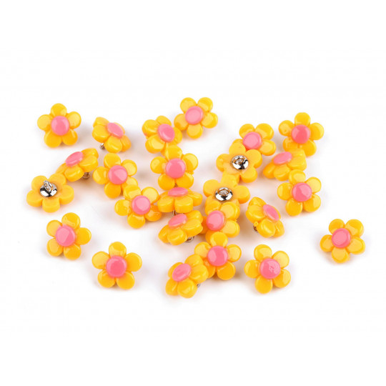 Virágmintás gomb 22" | Mimib