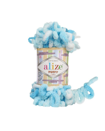 Kötőfonal Alize Puffy Color 9 m, 100 gr | Mimib