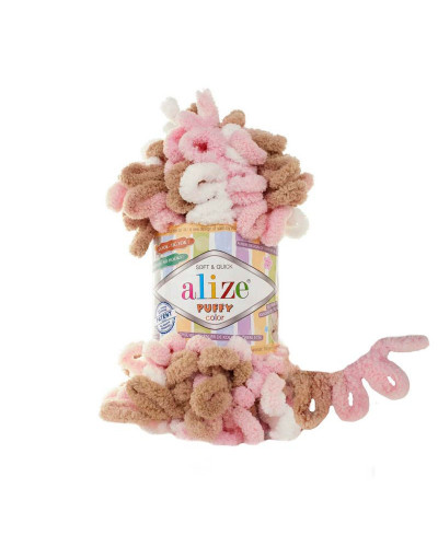 Kötőfonal Alize Puffy Color 9 m, 100 gr | Mimib