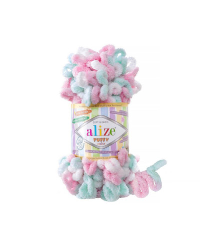 Kötőfonal Alize Puffy Color 9 m, 100 gr | Mimib