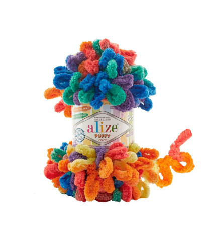 Kötőfonal Alize Puffy Color 9 m, 100 gr | Mimib