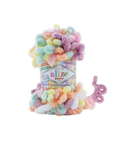 Kötőfonal Alize Puffy Color 9 m, 100 gr | Mimib