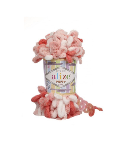 Kötőfonal Alize Puffy Color 9 m, 100 gr | Mimib