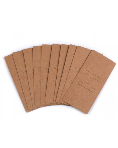 Papír akasztó bizsura 5x11 cm - 100 db. | Mimib