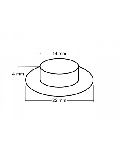 Ringli alátéttel  belső Ø14 mm / külső Ø22 mm - 10 pr. | Mimib