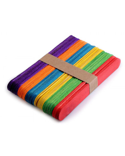 Dekor fa pálcika spatula 1,8x15 cm Multicolor - 50 db. | Mimib