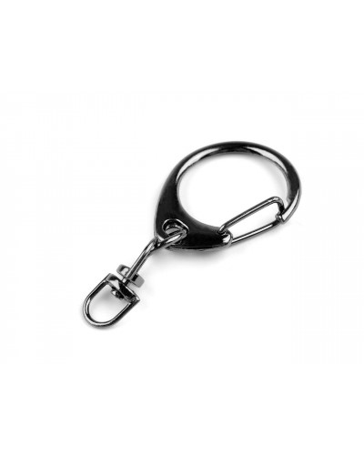 Fém karabiner forgóval 26x54 mm - 3 db. | Mimib