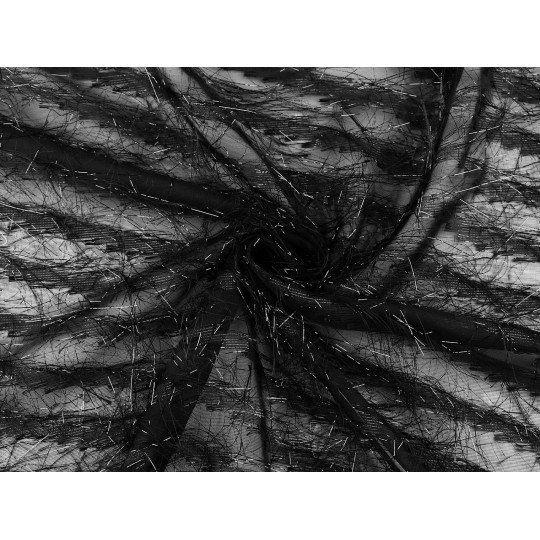 Sifon dísz anyag metalic cérnával - 1 m | Mimib