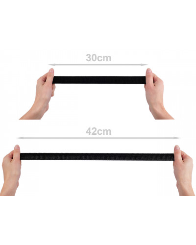 Tépőzár plüss széles 26 mm elasztikus - 1 m | Mimib