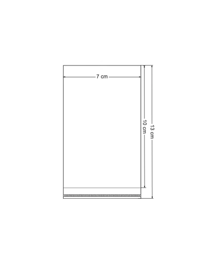 PP zacskó ragasztó felülettel 7x10 cm - 100 zacskó | Mimib