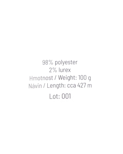 Kötő fonal zsenília lurexszel Thea 100 g - 1 db. | Mimib