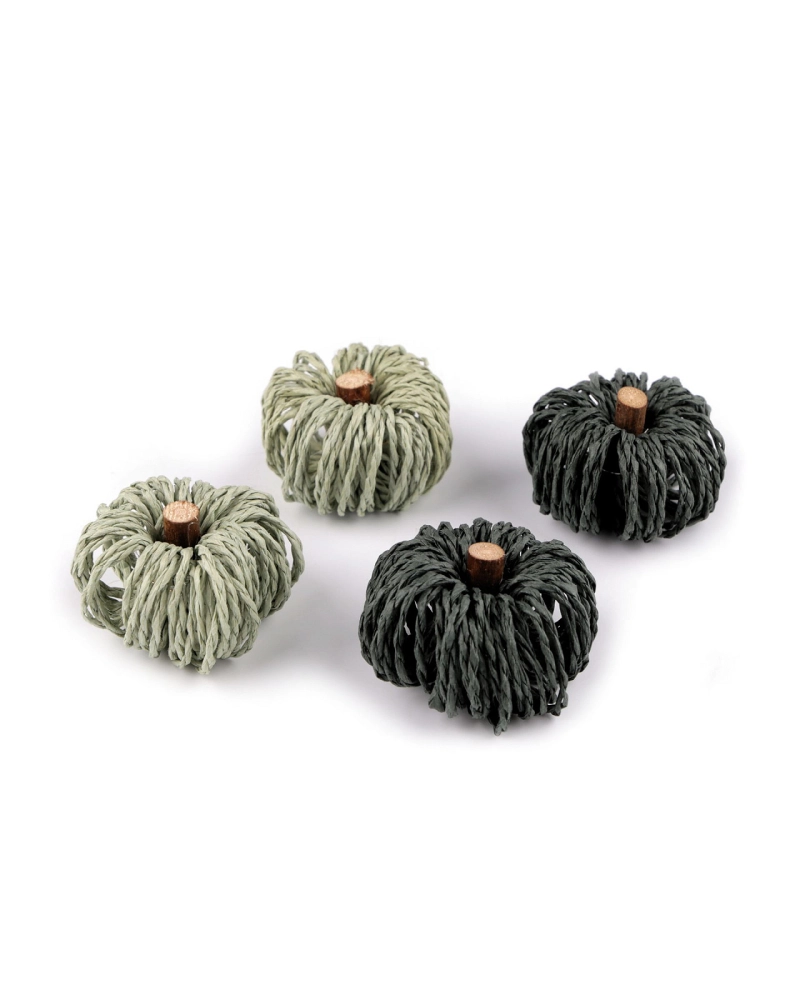 Dekoráció Raffia tök dinnye - 4 db. | Mimib