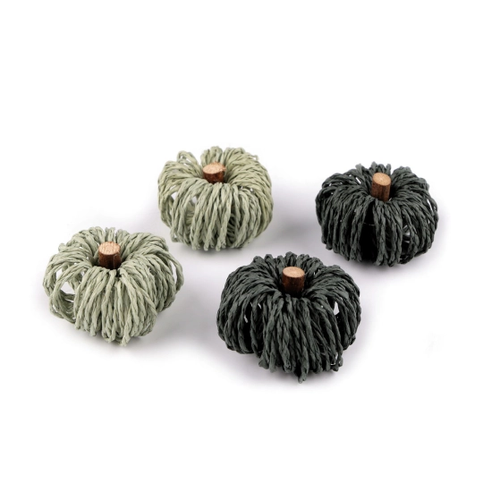 Dekoráció Raffia tök dinnye - 4 db. | Mimib