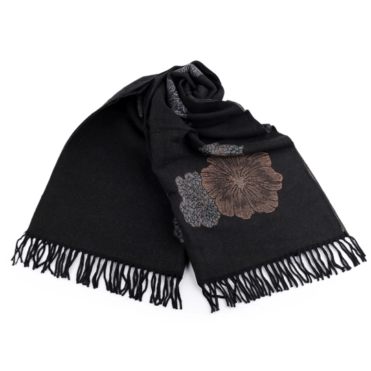 Šatka / šál typu kašmír so strapcami, kvety 70x190 cm - 1 ks | Mimib