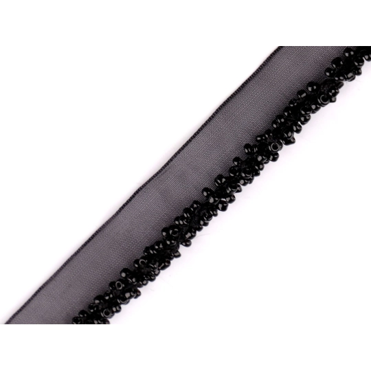 Polieszter paszpól szalag / kéder gyöngyös 15 mm széles - 1 m | Mimib