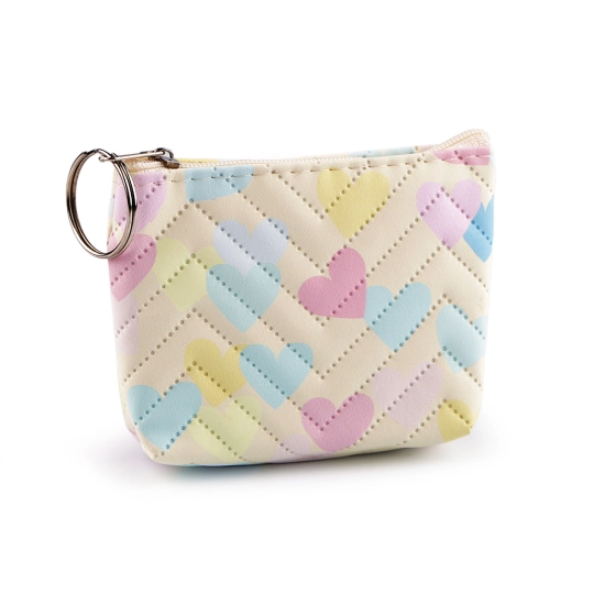 Malá peňaženka / kľúčenka srdce 10,5x8 cm - 1 ks | Mimib