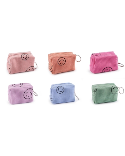 Dievčenské puzdro / kľúčenka smajlík 9x6 cm - 1 ks | Mimib