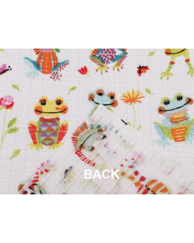 Bavlnená plienkovina / mušelín žaby - 1 m | Mimib